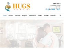 Tablet Screenshot of hugsconstruction.com